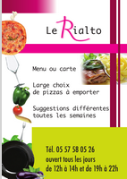 Carte de visite Le Rialto - design : Mareva Verpillat
